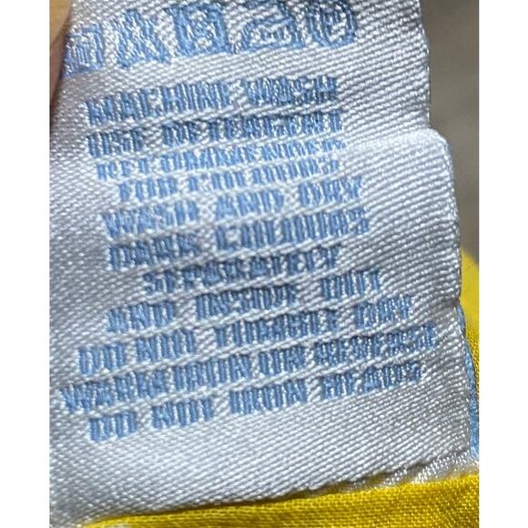 Boden Tunic Mini Dress Embellished Horseshoe Neckline Abstract Printed Yellow 18 - Picture 8 of 9